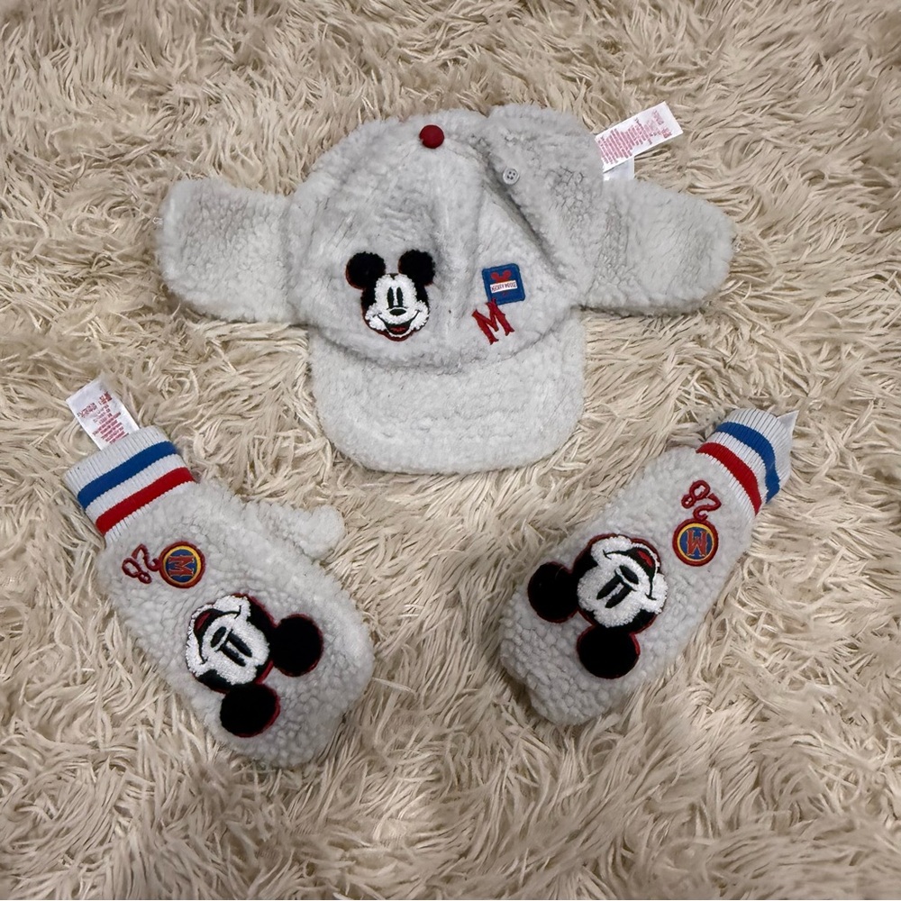 Disney Mittens and Hat